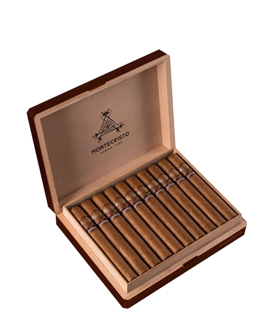 Montecristo 80 Aniversario 2015 Cigar Box of 20 close-up from AuCigars, premium Cuban cigar