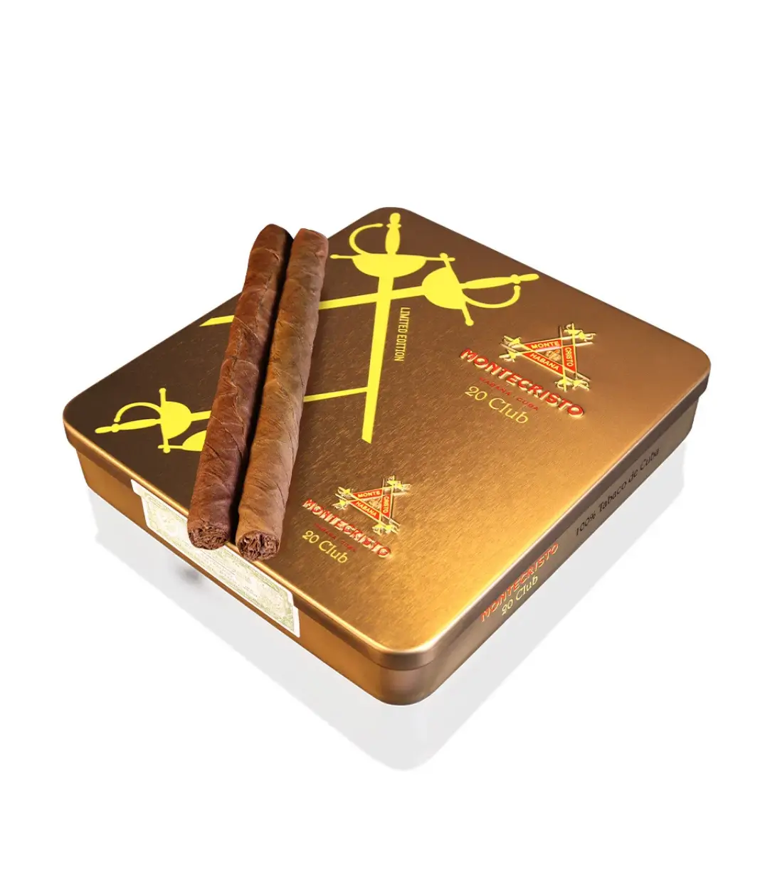 Montecristo Club 2022 Edition Cigar Box View 2 from AuCigars, premium Cuban cigar