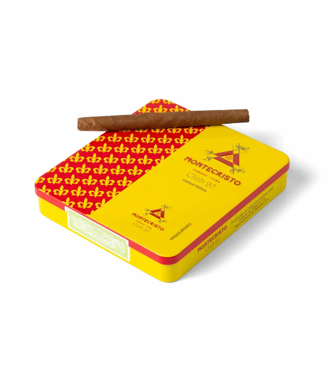 Montecristo Club 2025 Limited Edition Cigar Box View 3 from AuCigars, premium Cuban cigar
