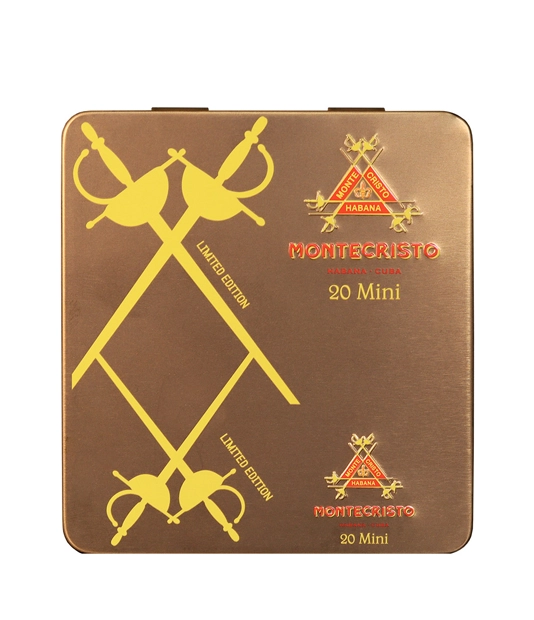 Montecristo Mini 2022 Edition Cigar close-up from AuCigars, premium Cuban cigar