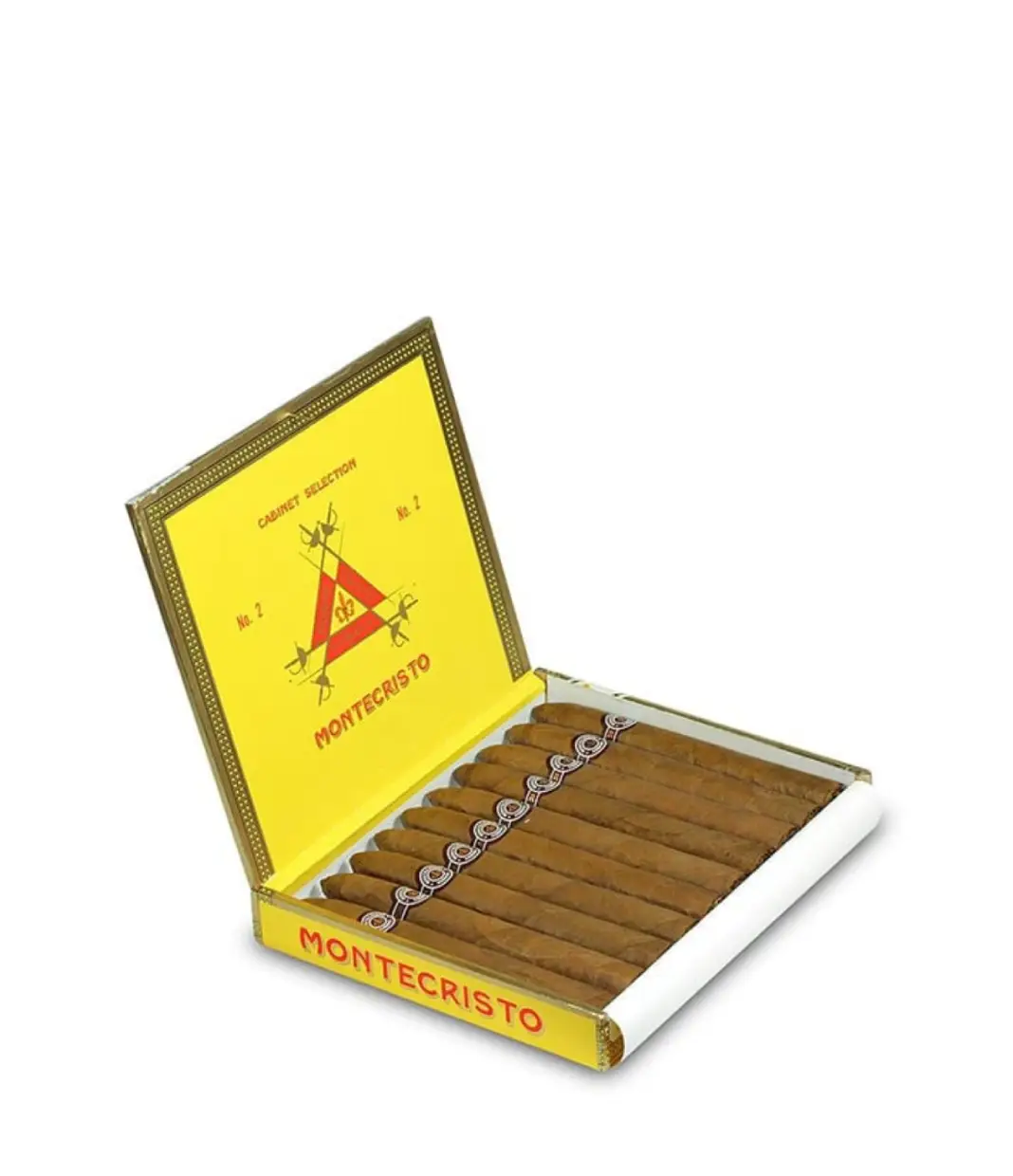 Montecristo No.2 2020 (Vintage) Cigar Box of 10 close-up from AuCigars, premium Cuban cigar