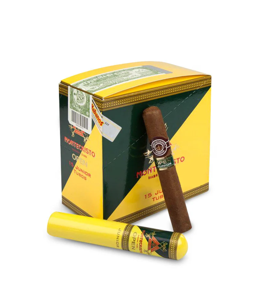 Montecristo Open Junior A/T 2009 (Vintage) Cigar Box of 15 close-up from AuCigars, premium Cuban cigar