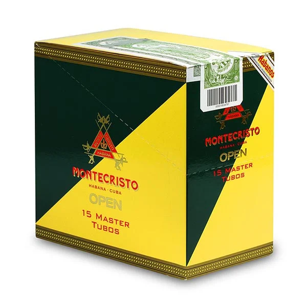 Montecristo Open Master Tubos A/T 2009 Vintage Cigar Box View 2 from AuCigars, premium Cuban cigar