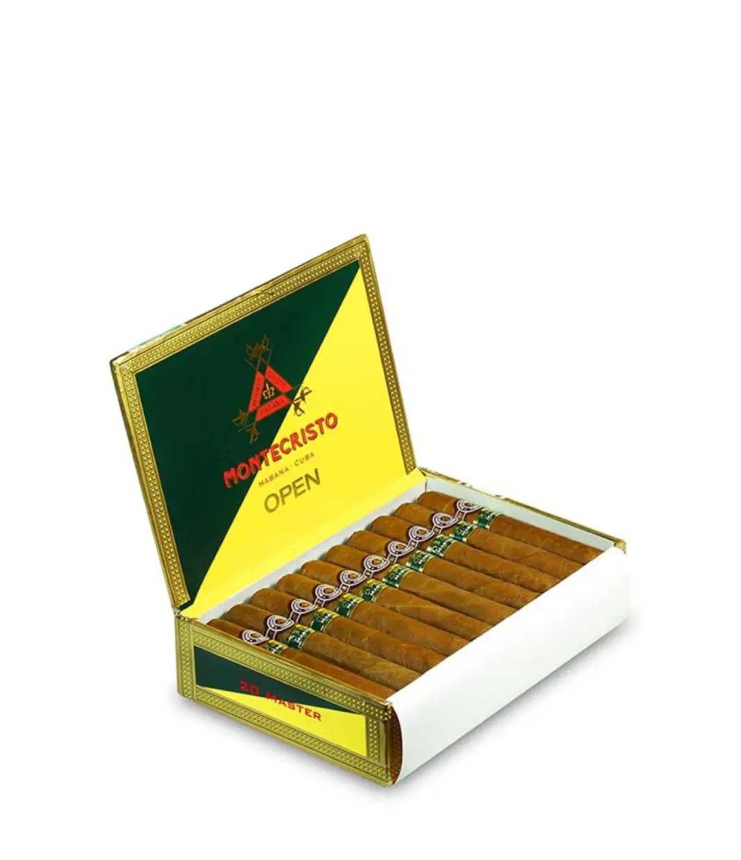 Montecristo Open Master 2020 (Vintage) Cigar Box of 20 close-up from AuCigars, premium Cuban cigar