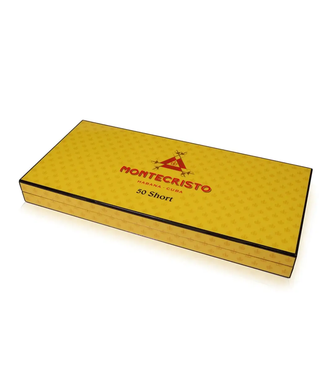 Montecristo Short Humidor Cigar Box View 2 from AuCigars, premium Cuban cigar