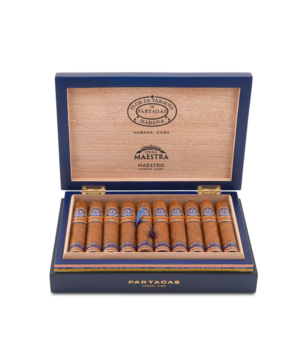 Partagas Linea Maestra Maestro Cigar Box View 2 from AuCigars, premium Cuban cigar