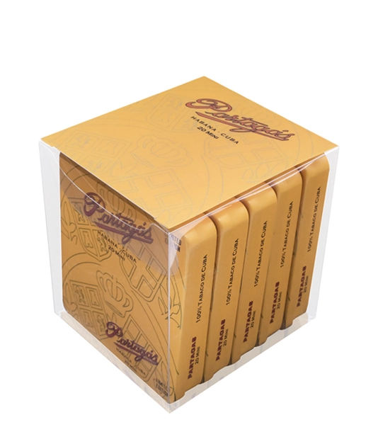 Partagas Mini 2023 Edition Cigar Box of 20 X 5 close-up from AuCigars, premium Cuban cigar