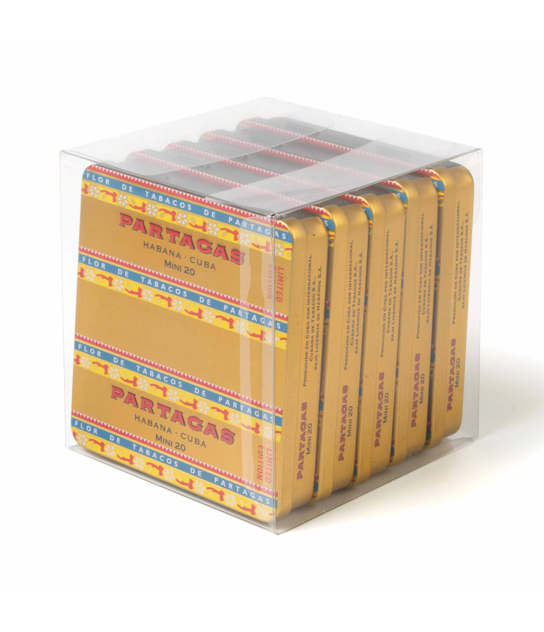Partagas Mini 2025 Limited Edition Cigar Box of 20 X 5 close-up from AuCigars, premium Cuban cigar