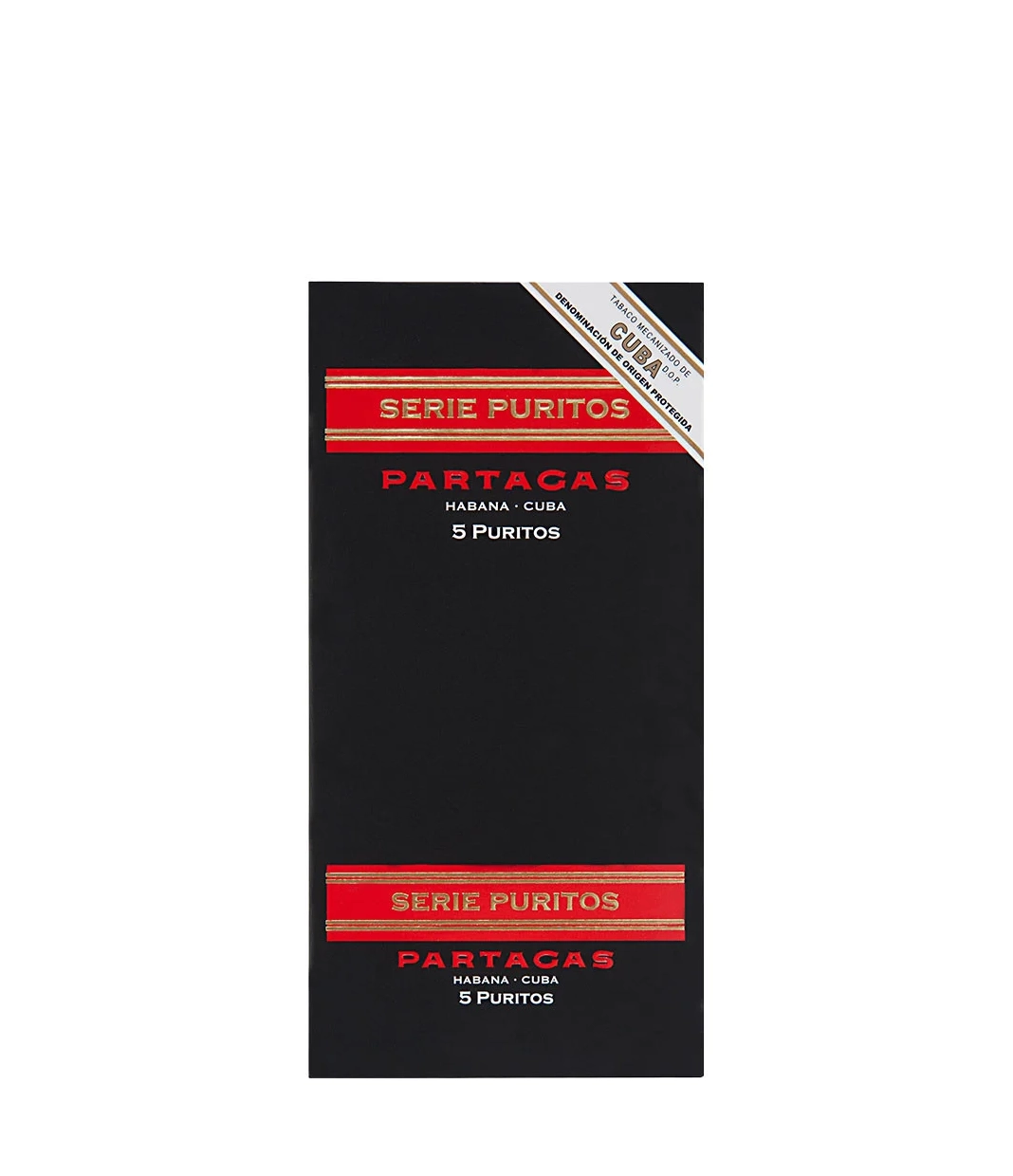 Partagas Serie Puritos Cigar close-up from AuCigars, premium Cuban cigar