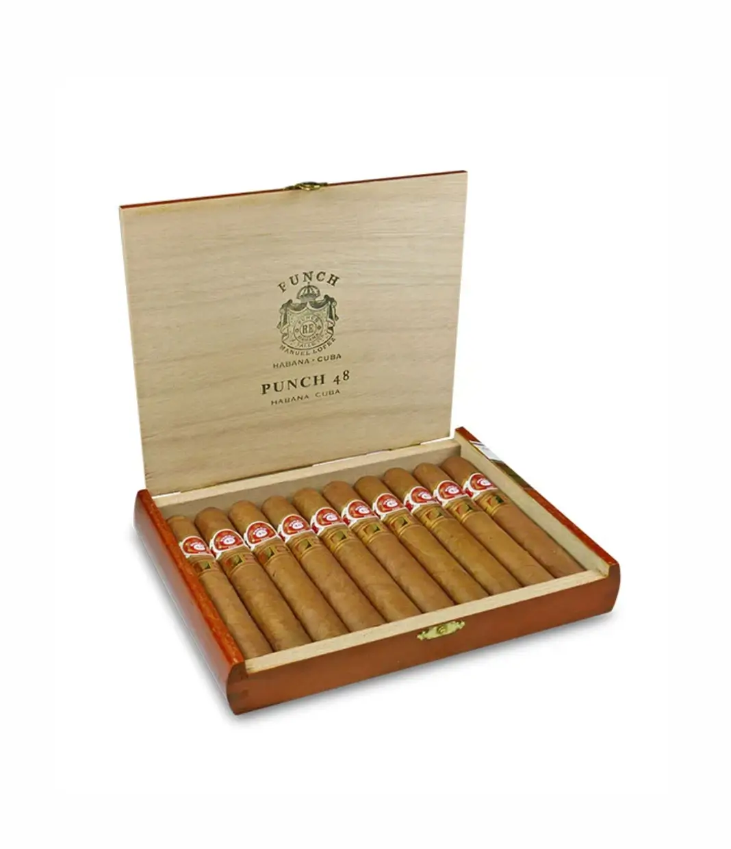 Punch 48 LCDH 2016 Cigar Box of 10 close-up from AuCigars, premium Cuban cigar