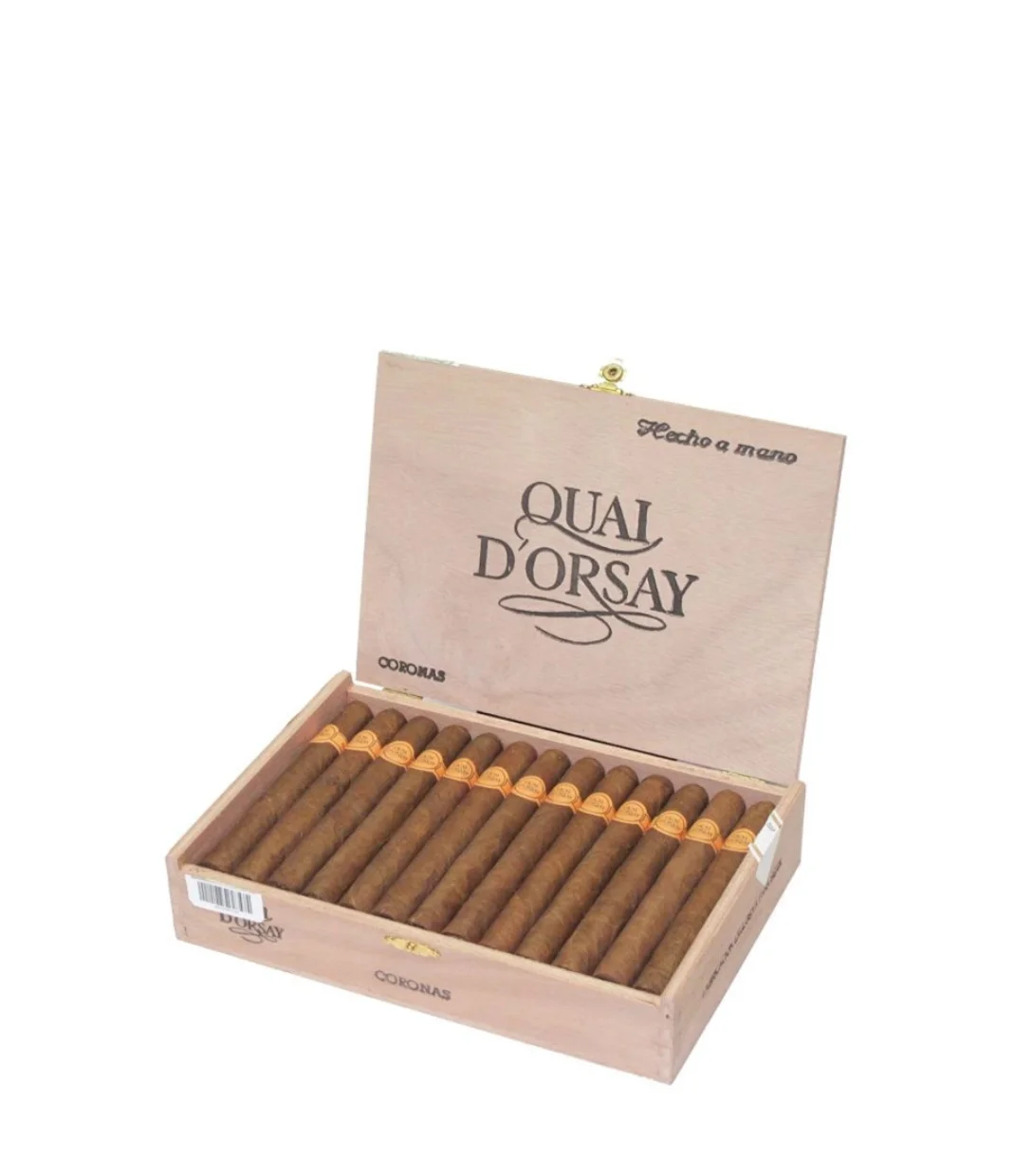 Quai D'Orsay Coronas Claro Cigar Box of 25 close-up from AuCigars, premium Cuban cigar