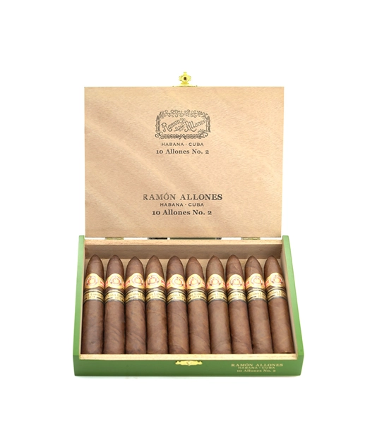 Ramon Allones Allones No.2 2019 Limited Edition Cigar Box of 10 close-up from AuCigars, premium Cuban cigar