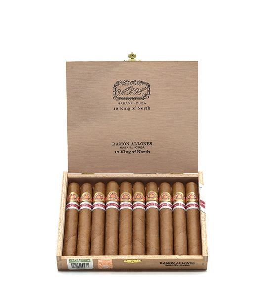 Ramon Allones King Of North Regional Edition Cigar Box of 10 close-up from AuCigars, premium Cuban cigar