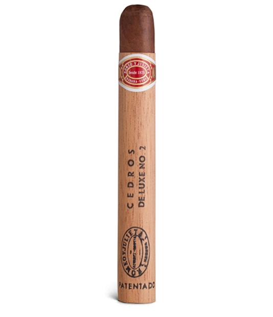 Romeo y Julieta Cedros De Luxe No.2 Box of 25 from AuCigars, premium Cuban cigar.