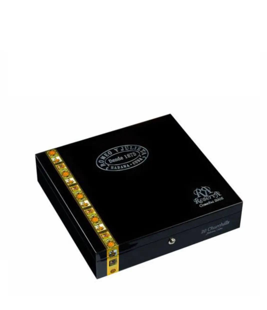 Romeo y Julieta Churchills Reserva Cosecha 2008 Cigar Box View 2 from AuCigars, premium Cuban cigar