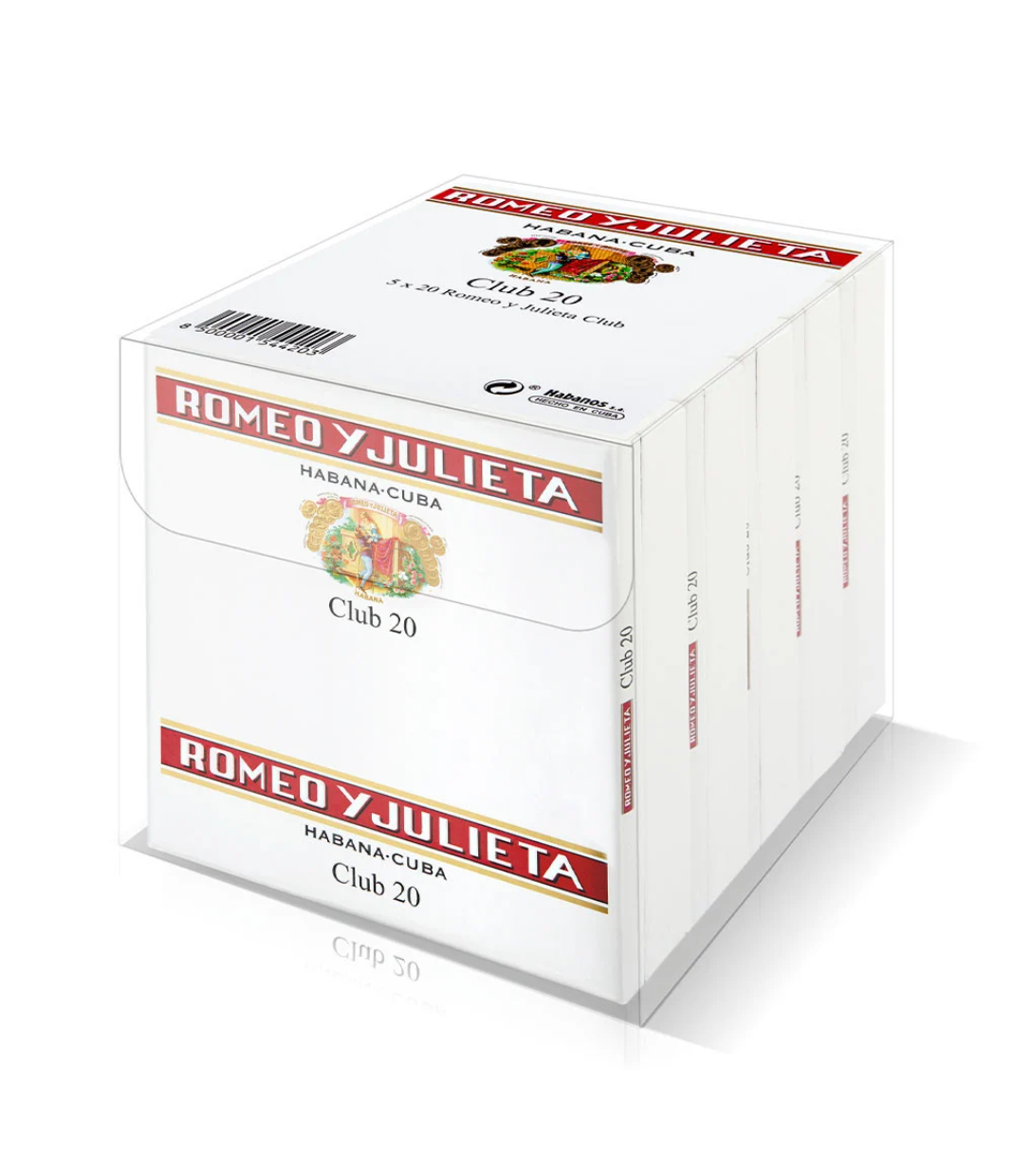 Romeo Y Julieta Club Cigar Box of 20 X 5 close-up from AuCigars, premium Cuban cigar