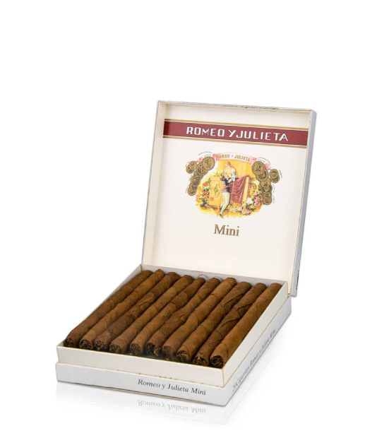 Romeo y Julieta Mini 20 Pack Cigar Box View 2 from AuCigars, premium Cuban cigar