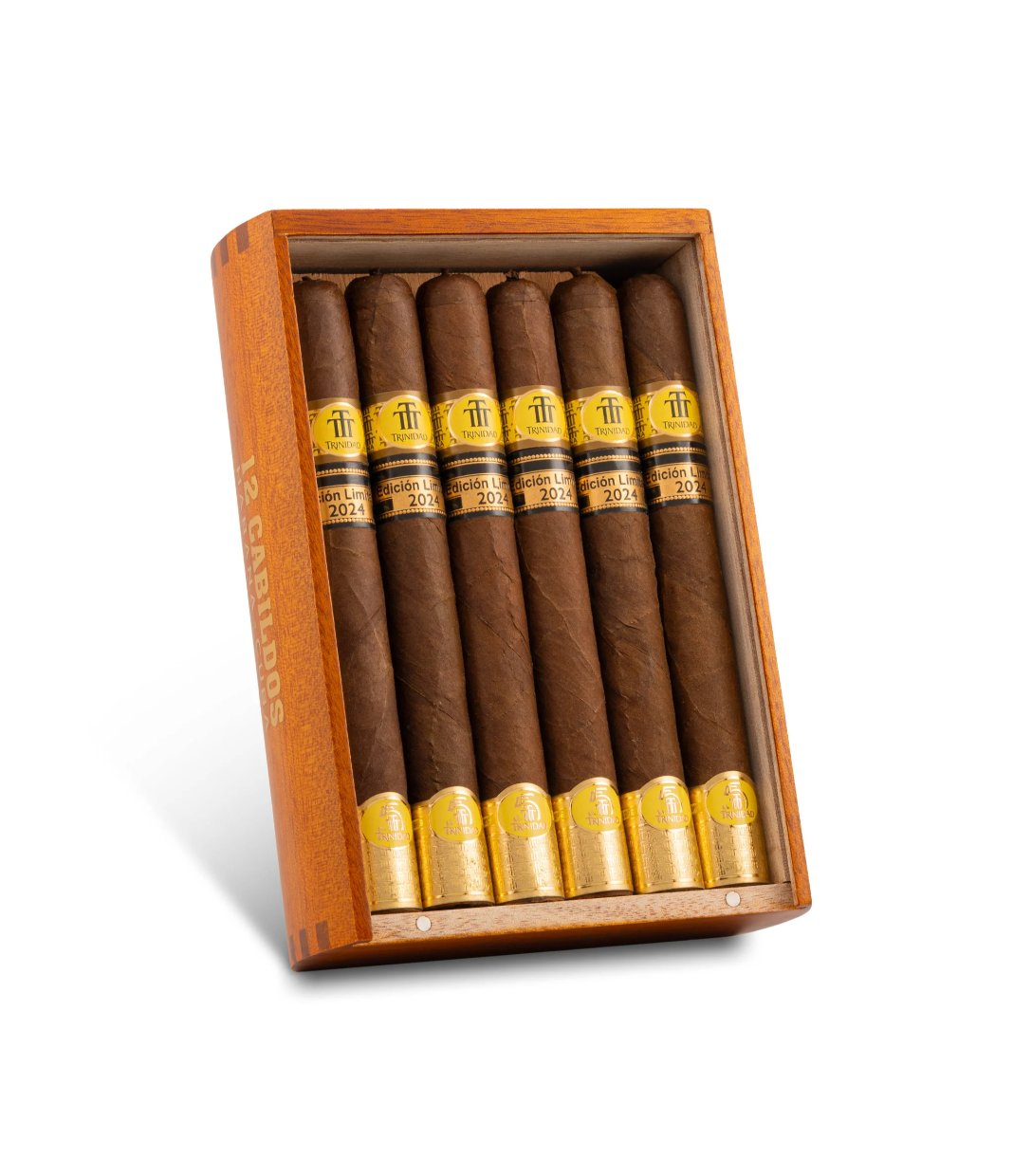 Trinidad Cabildos 2024 Limited Edition Cigar Box of 12 close-up from AuCigars, premium Cuban cigar