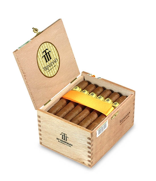 Trinidad Coloniales Cigar Box of 24 close-up from AuCigars, premium Cuban cigar