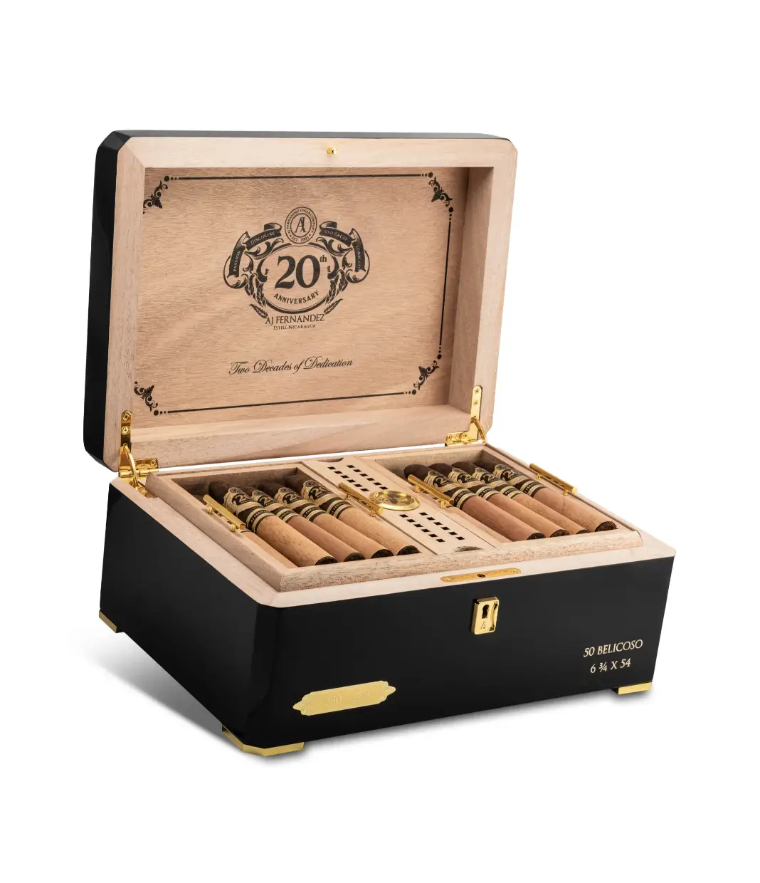 AJ Fernandez Dias De Gloria Brazil Corona Cigar Box of 20 close-up from AuCigars, premium Cuban cigar