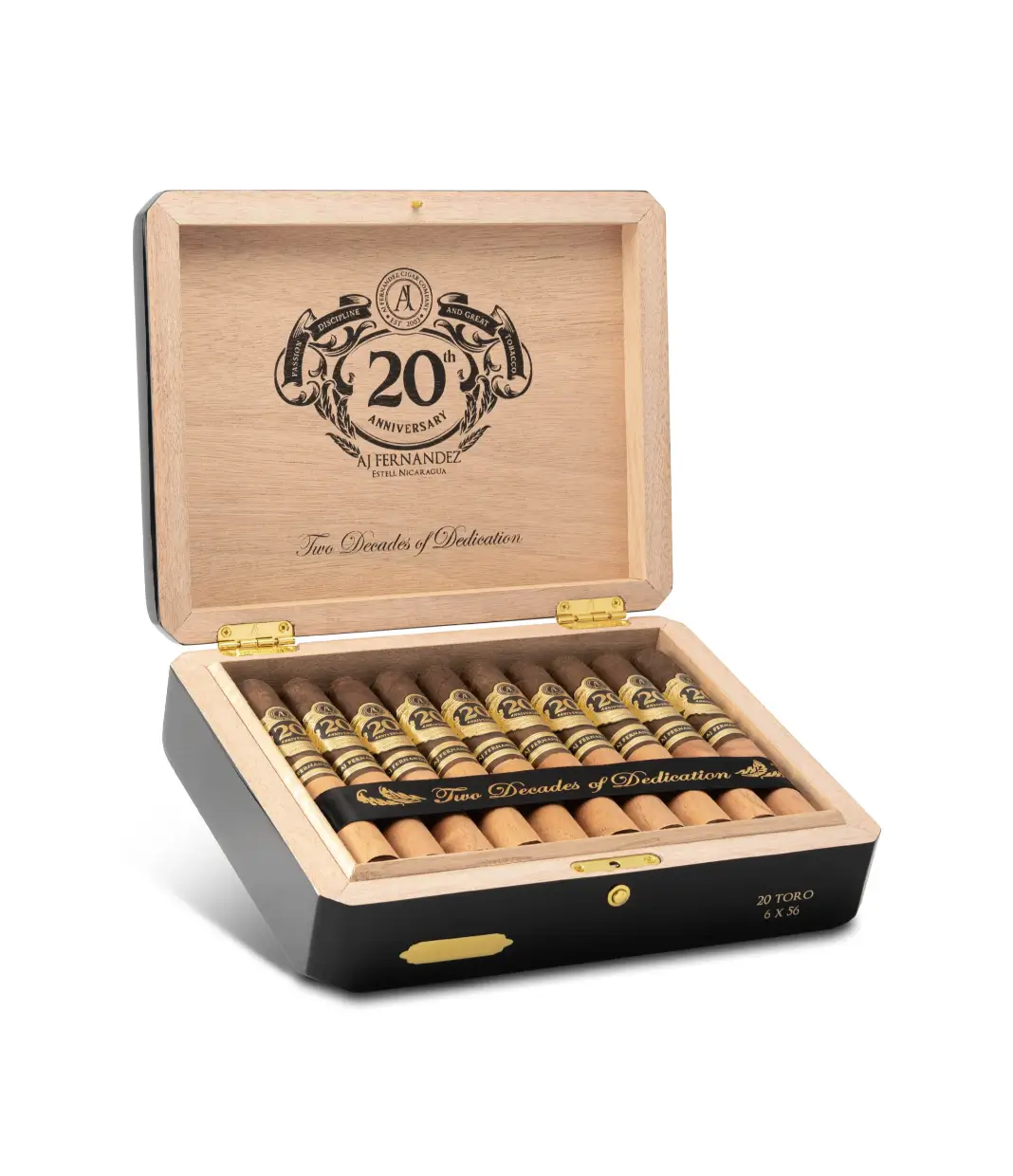AJ Fernandez Last Call Habano Chiquitas Cigar Box of 25 close-up from AuCigars, premium Cuban cigar