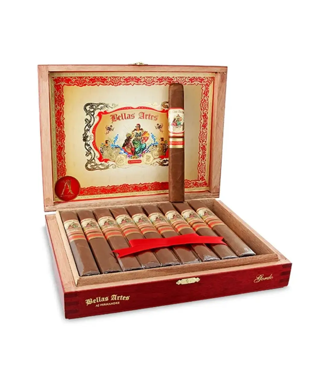 AJ Fernandez San Lotano Connecticut Gran Toro Cigar Box of 20 close-up from AuCigars, premium Cuban cigar