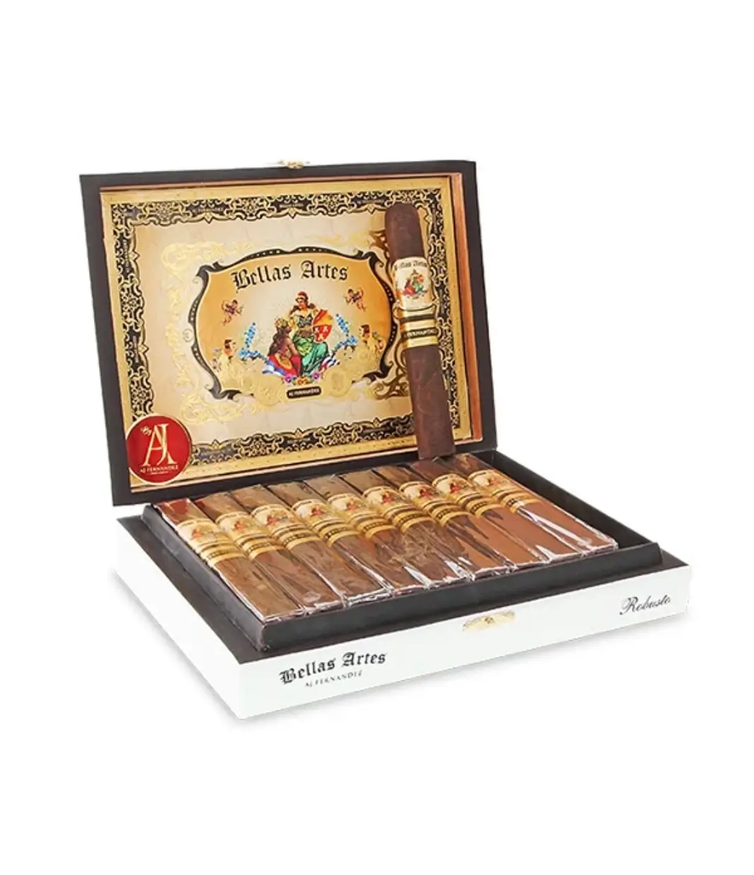 AJ Fernandez New World Cameroon Torpedo Cigar Box of 20 close-up from AuCigars, premium Cuban cigar