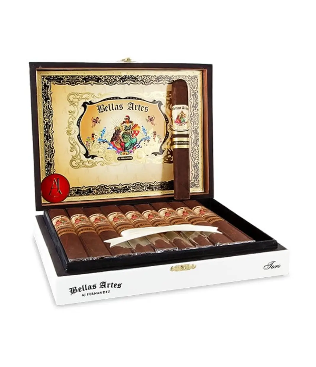 AJ Fernandez San Lotano Habano Gran Toro Cigar Box of 20 close-up from AuCigars, premium Cuban cigar