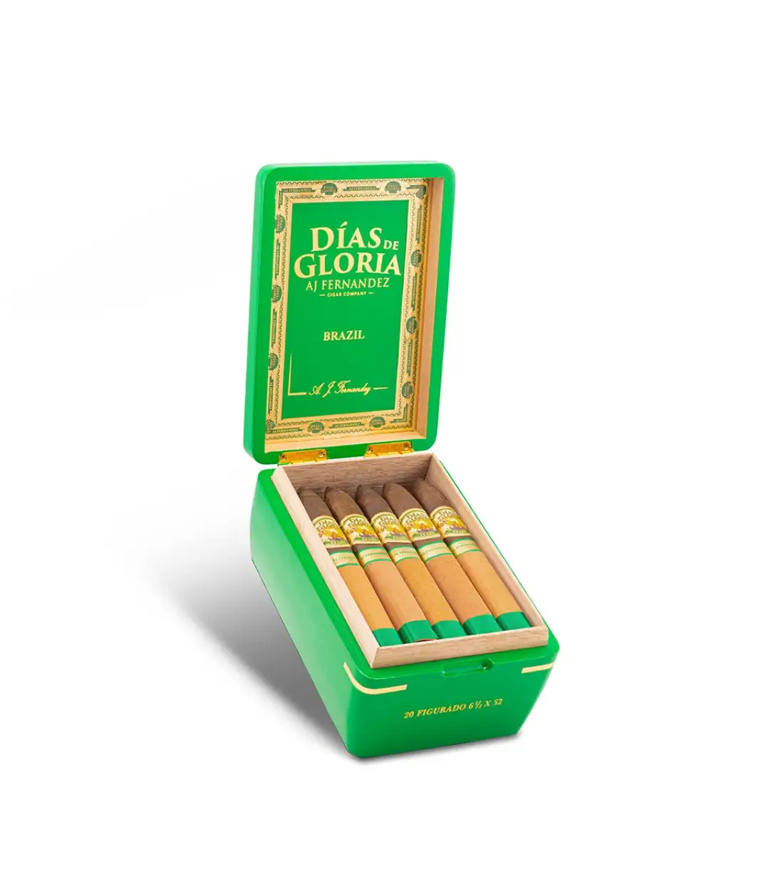 AJ Fernandez Last Call Habano Pequenas Cigar Box of 25 close-up from AuCigars, premium Cuban cigar