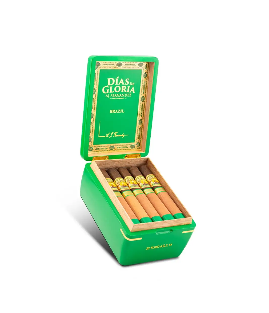 AJ Fernandez San Lotano Bull Robusto Cigar Box of 20 close-up from AuCigars, premium Cuban cigar