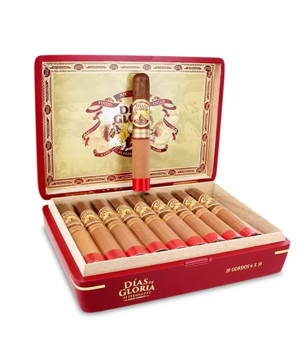 AJ Fernandez New World Dorado Figurado Cigar Box of 10 close-up from AuCigars, premium Cuban cigar