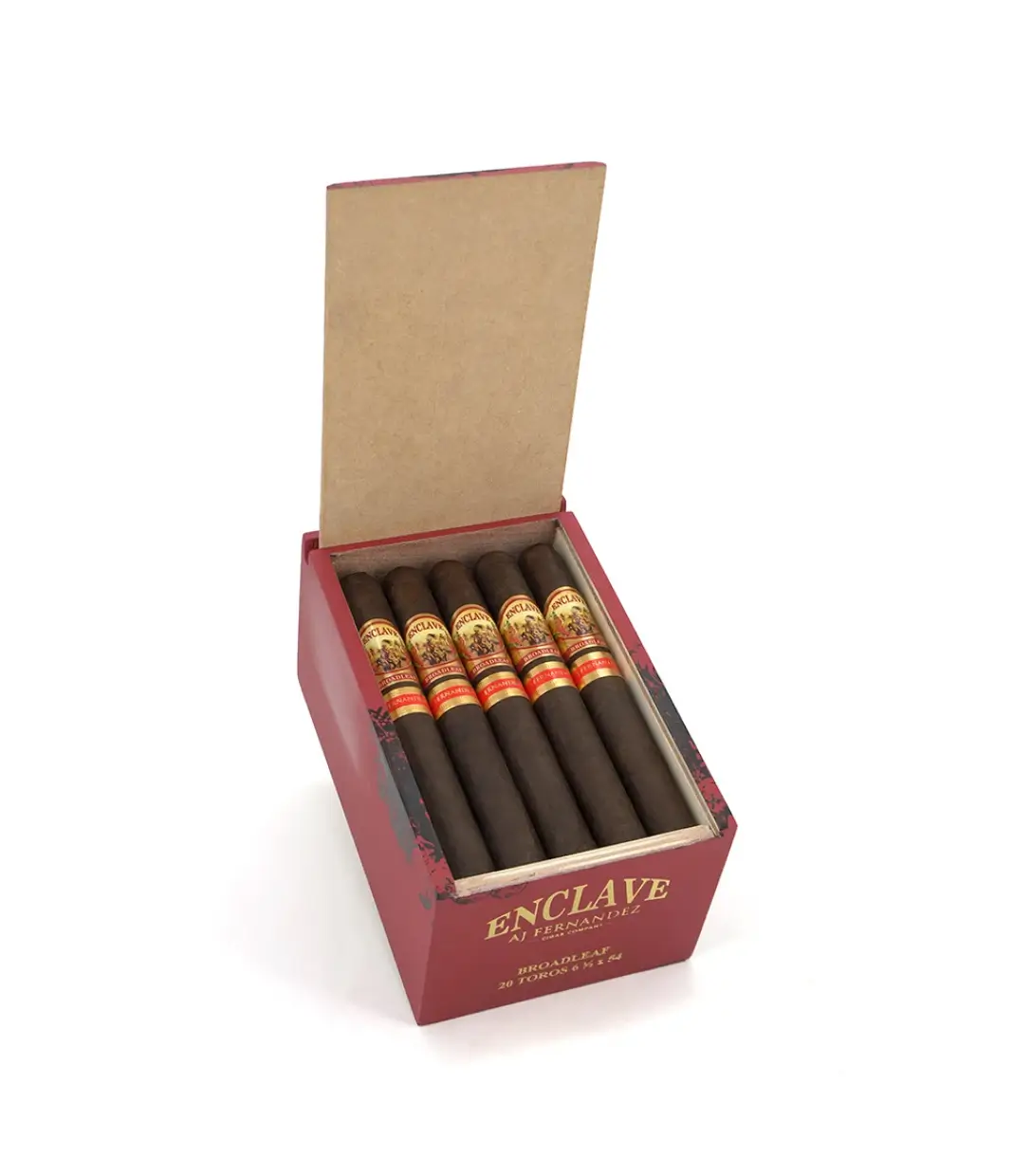 AJ Fernandez New World Decenio Box Pressed Robusto Cigar Box of 20 close-up from AuCigars, premium Cuban cigar