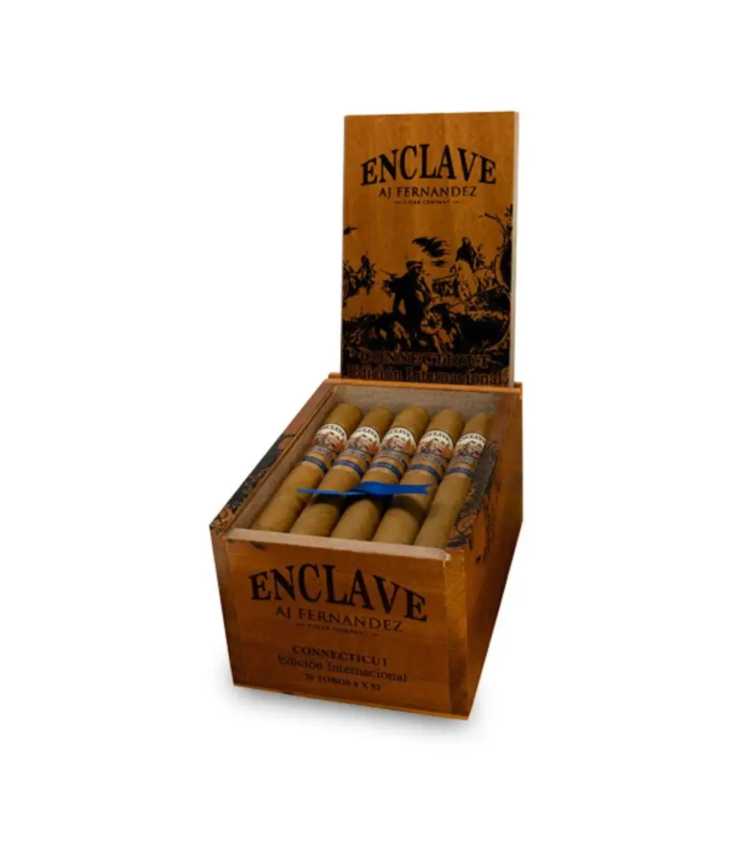 AJ Fernandez Dias de Gloria Toro Cigar Box of 20 close-up from AuCigars, premium Cuban cigar