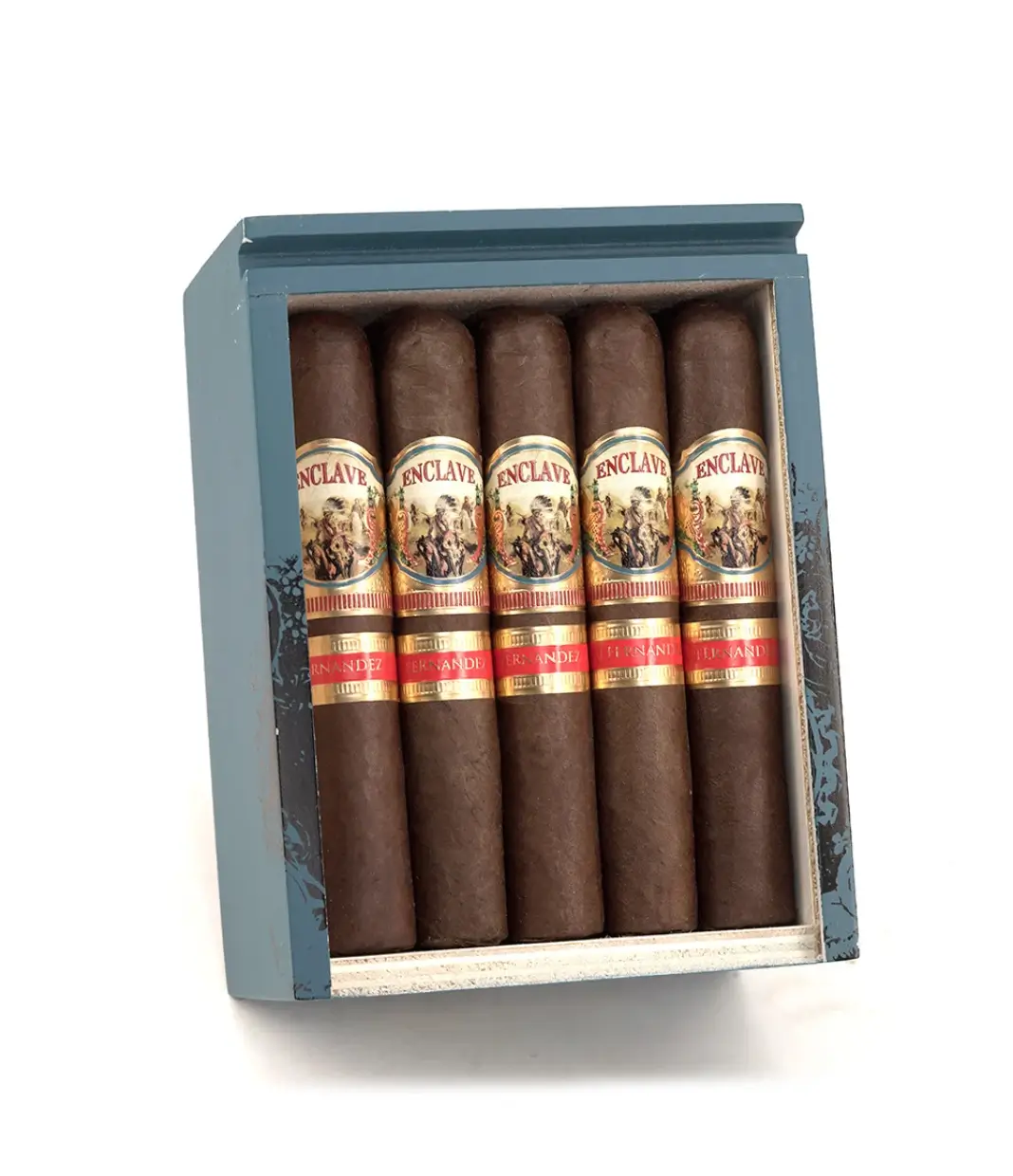 AJ Fernandez San Lotano Oval Pyramid Cigar Box of 20 close-up from AuCigars, premium Cuban cigar