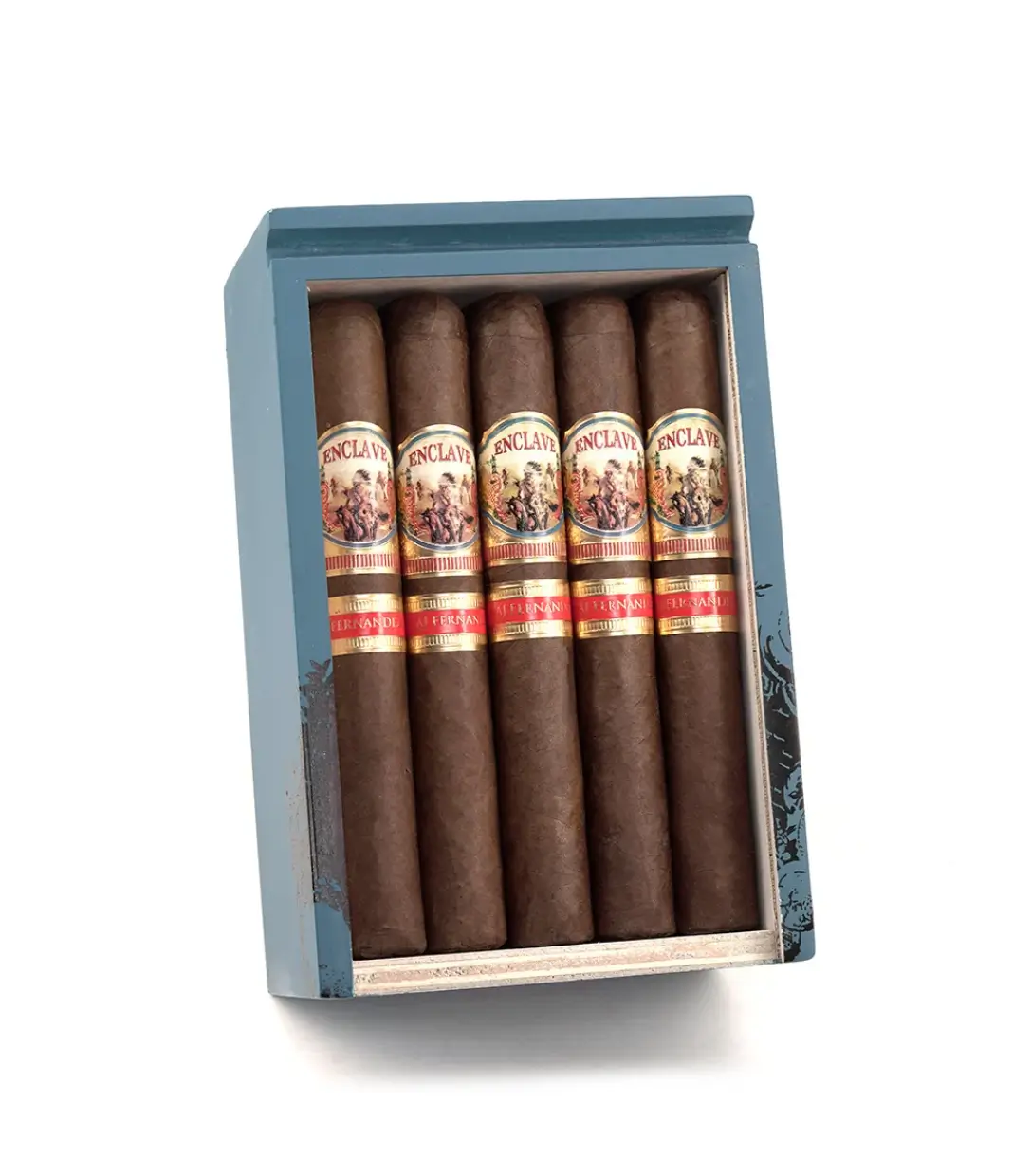 AJ Fernandez Dias de Gloria Brazil Gordo Cigar Box of 20 close-up from AuCigars, premium Cuban cigar