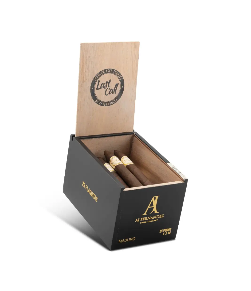 AJ Fernandez Enclave Broadleaf Churchill Cigar Box of 20 close-up from AuCigars, premium Cuban cigar