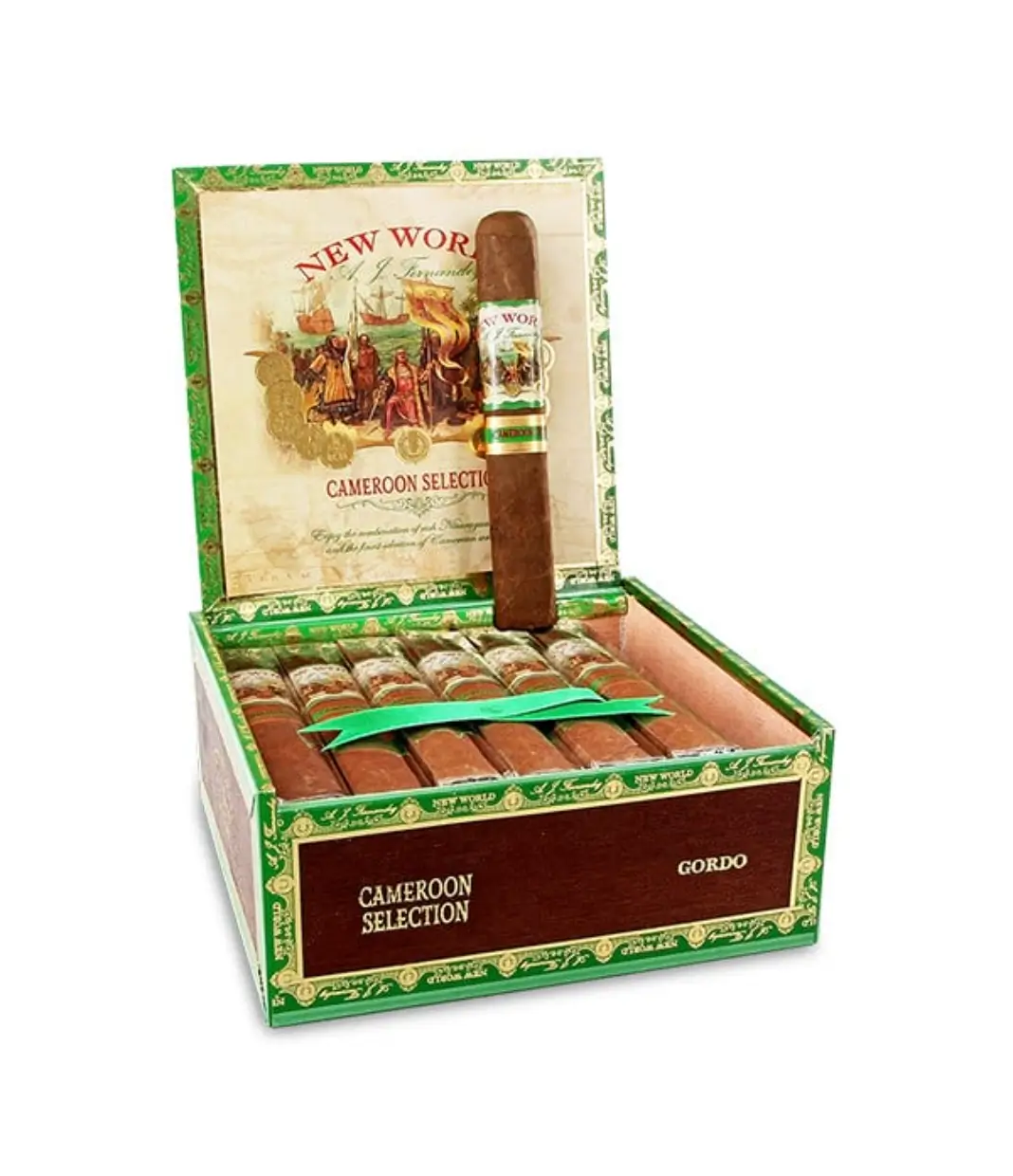 A.J. Fernandez Premium Robusto Sampler 2 Cigar Box of 5 x 2 close-up from AuCigars, premium Cuban cigar