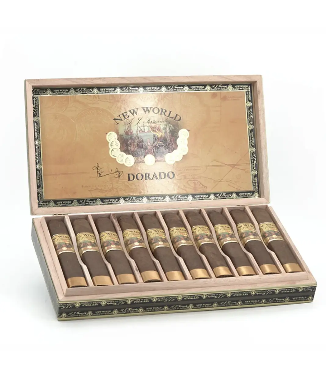AJ Fernandez Blend 15 Toro Cigar Box of 30 close-up from AuCigars, premium Cuban cigar