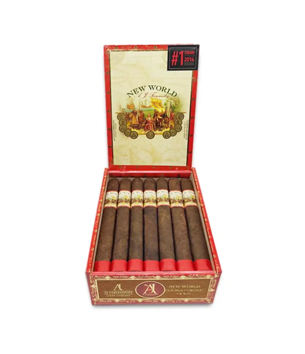 AJ Fernandez San Lotano Maduro Toro Cigar Box of 20 close-up from AuCigars, premium Cuban cigar