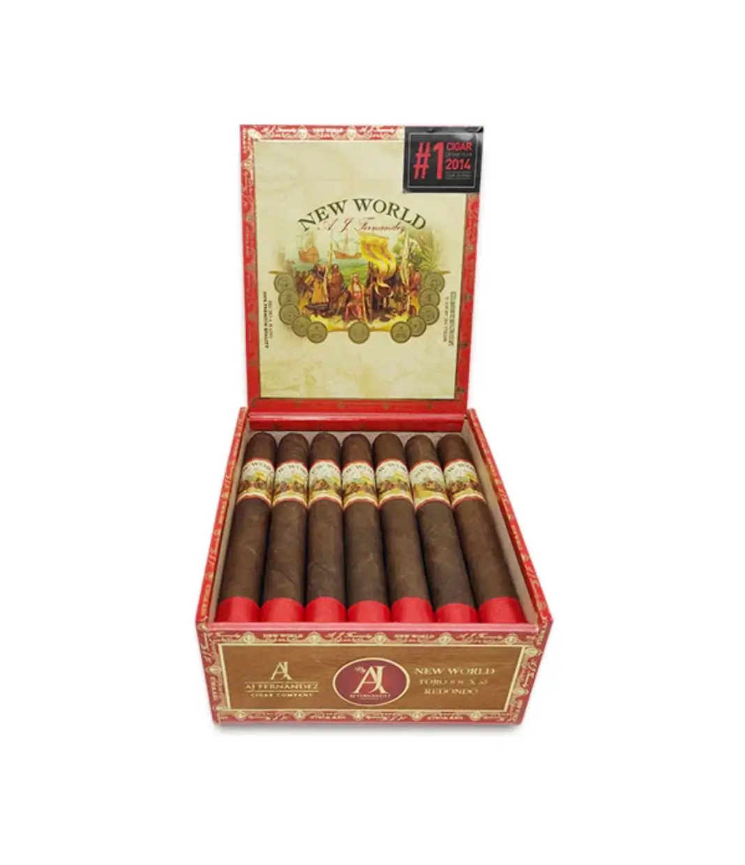 AJ Fernandez Enclave Connecticut Toro Cigar Box of 20 close-up from AuCigars, premium Cuban cigar