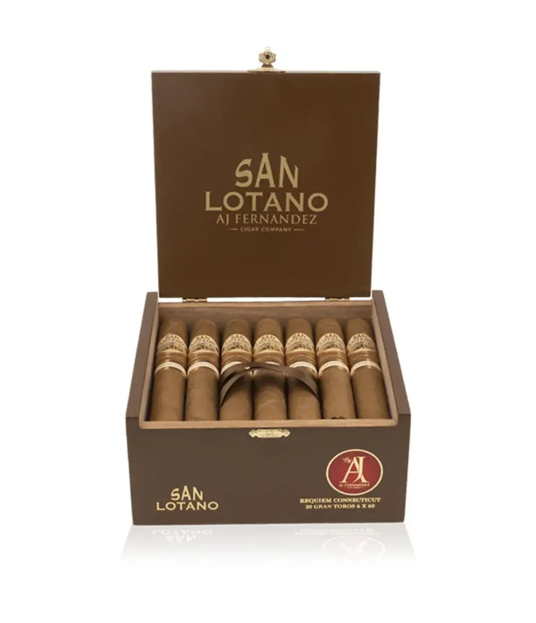 AJ Fernandez Expedition Sampler With Cutter Cigar Box of 5 close-up from AuCigars, premium Cuban cigar
