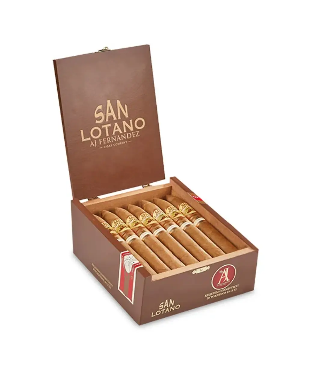AJ Fernandez Dias de Gloria Brazil Robusto Cigar Box of 20 close-up from AuCigars, premium Cuban cigar