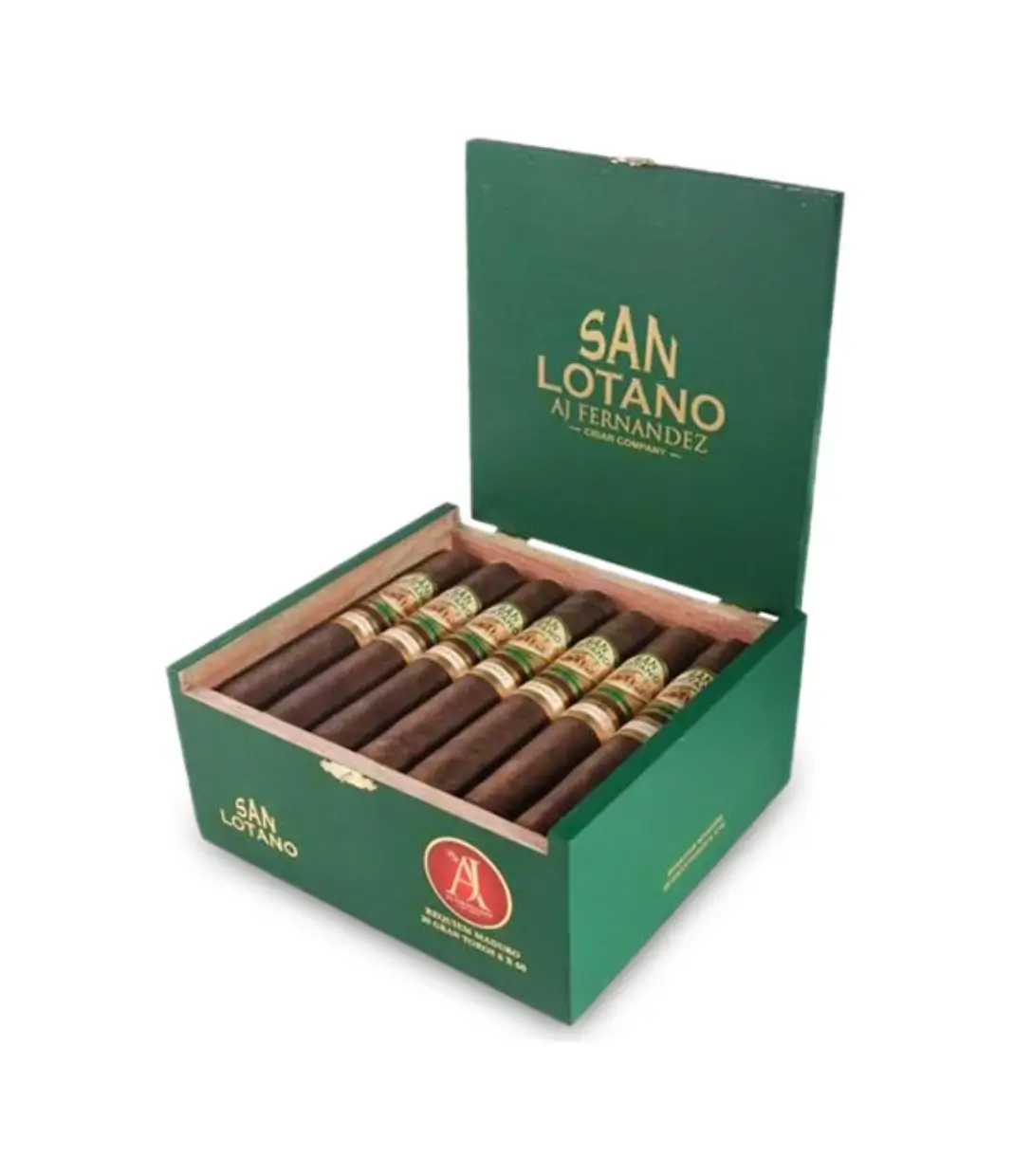 AJ Fernandez Enclave Habano Figurado Cigar Box of 20 close-up from AuCigars, premium Cuban cigar