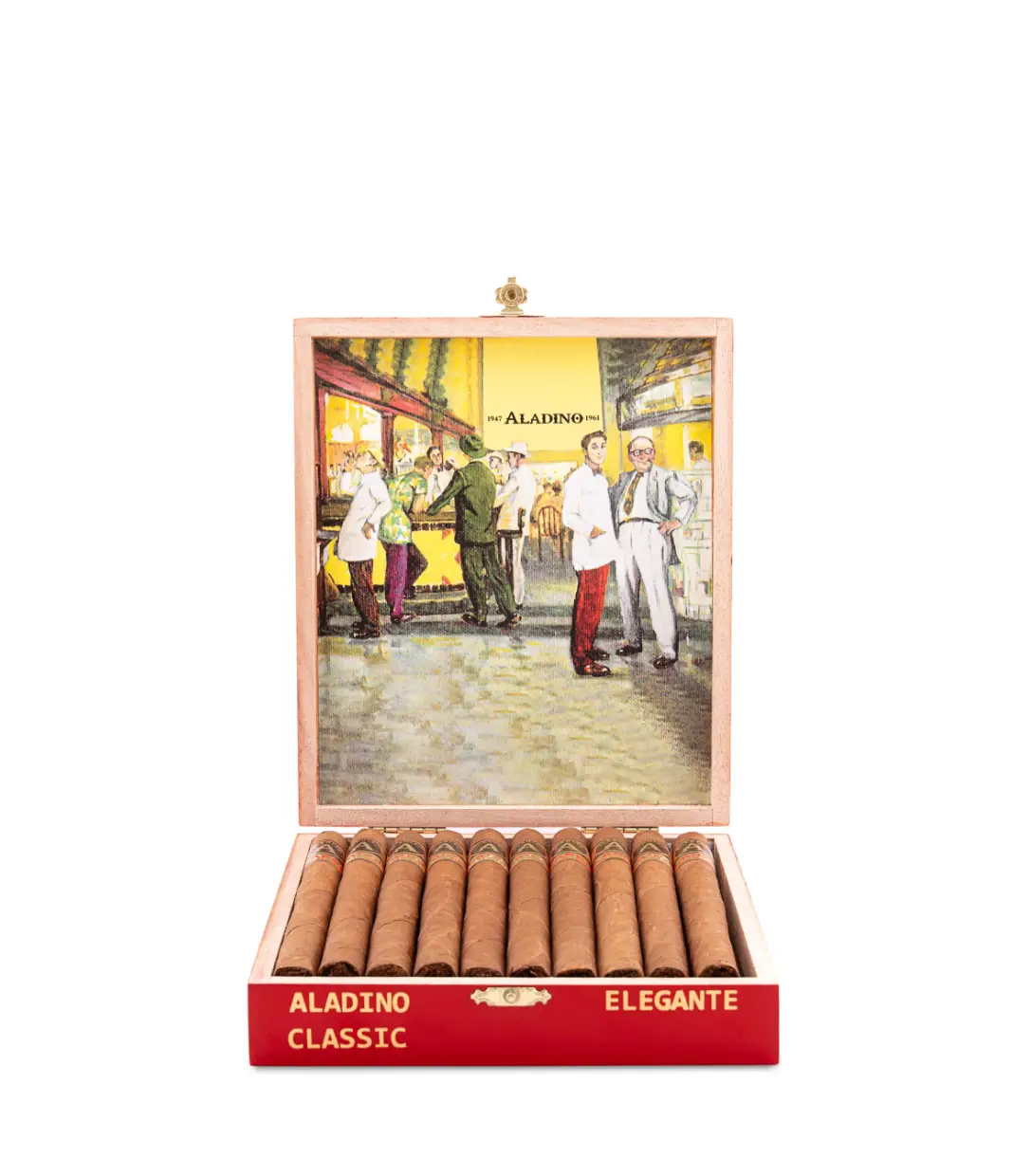 Aladino Classic Elegante Cigar Box View 3 from AuCigars, premium Cuban cigar