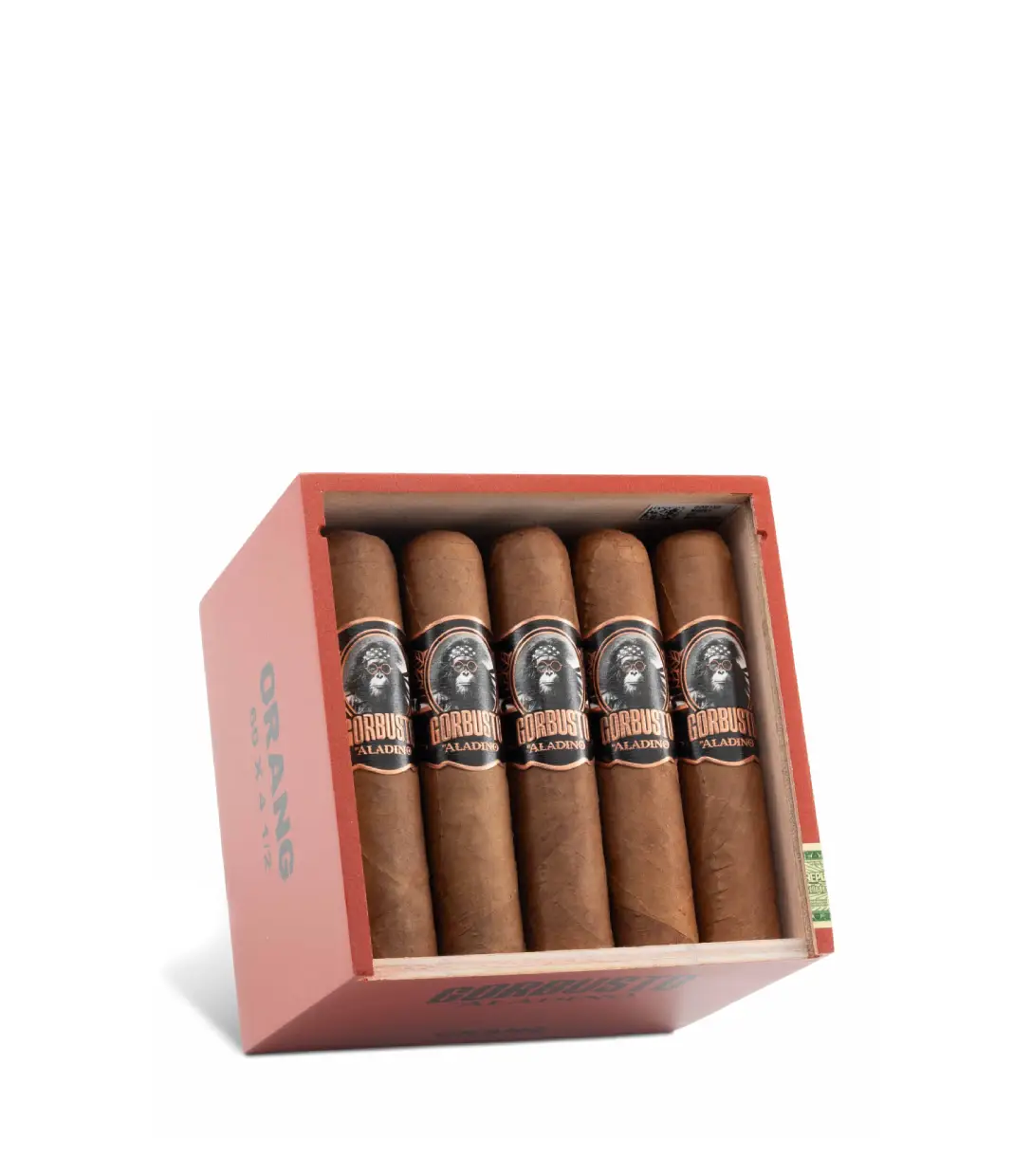 Aladino Gorbusto Orang Cigar Box of 20 close-up from AuCigars, premium Cuban cigar