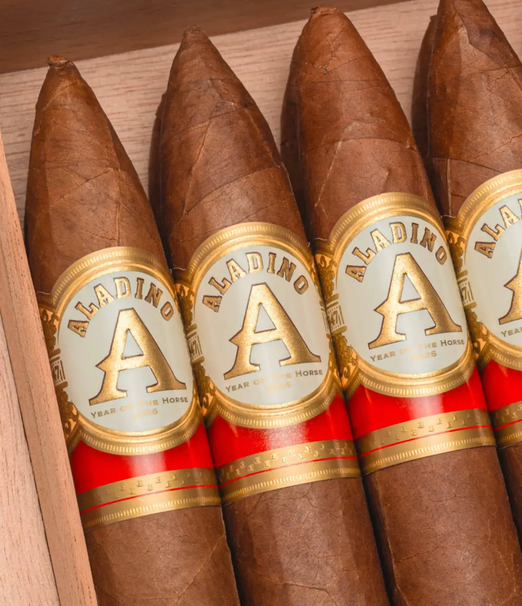 Aladino Year of the Horse 2026 Limited Edition Cigar Box View 5 from AuCigars, premium Cuban cigar