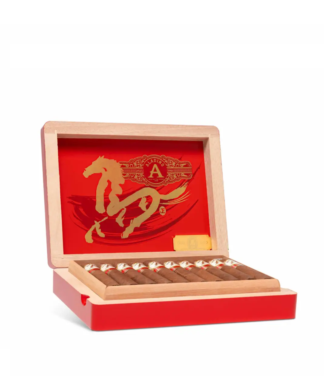 Aladino Year of the Horse 2026 Limited Edition Cigar Box of 20 close-up from AuCigars, premium Cuban cigar