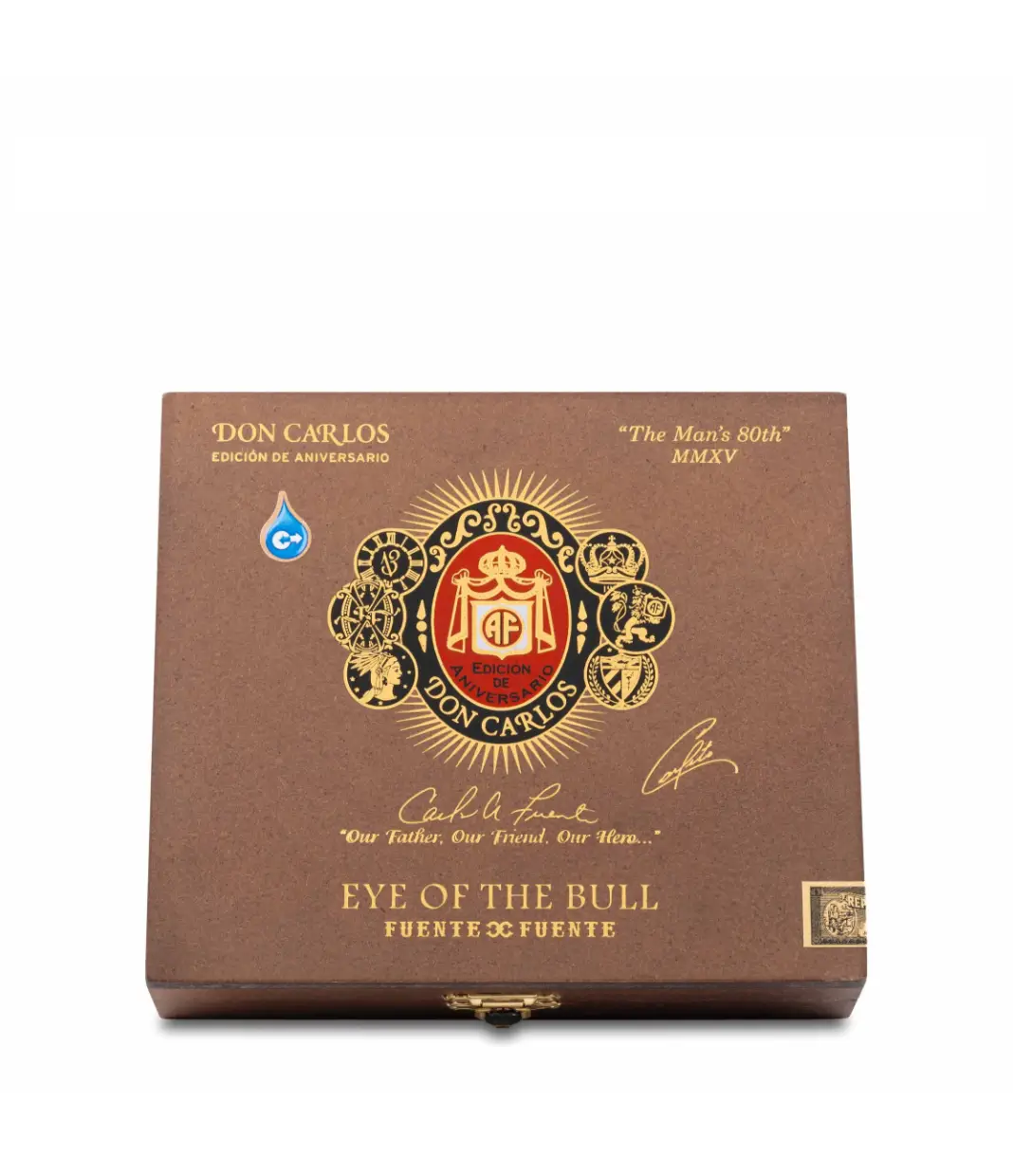 Arturo Fuente Don Carlos Eye of the Bull Cigar Box View 2 from AuCigars, premium Cuban cigar
