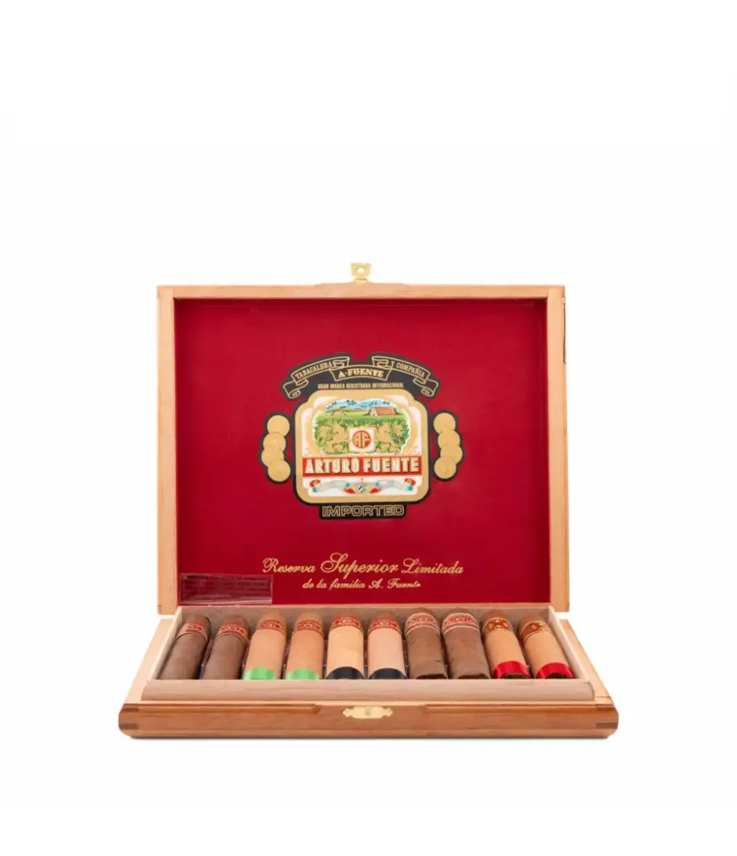Arturo Fuente Holiday Collection Sampler (2024) Cigar Box View 3 from AuCigars, premium Cuban cigar