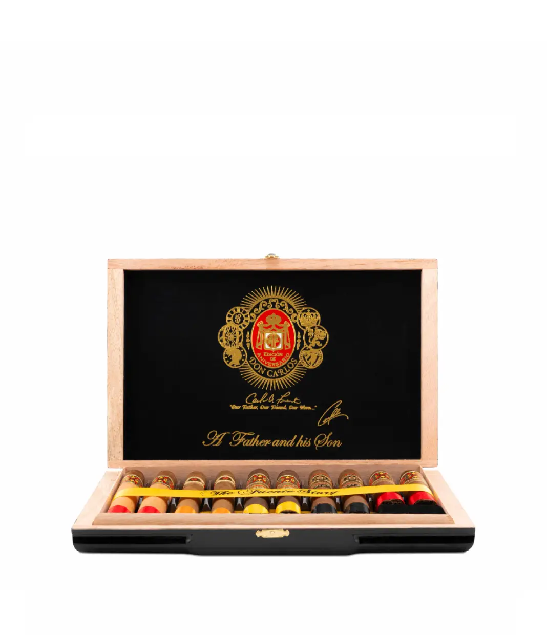 Arturo Fuente Holiday A Father and His Son Sampler Cigar Box View 3 from AuCigars, premium Cuban cigar